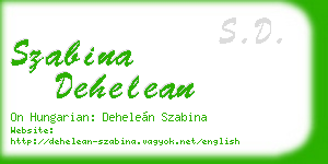 szabina dehelean business card